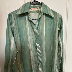 70’s Collared Watercolor Button Shirt